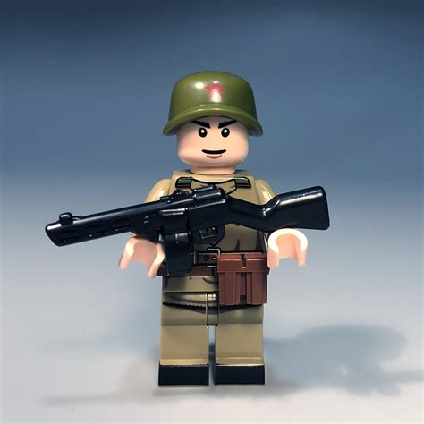 Ww2 Soviet Infantry Soldier Minifigure In M43 Tunic World War Minifigure