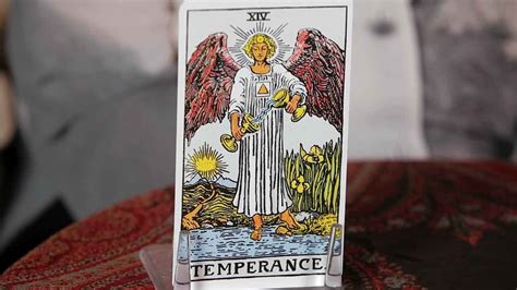 The temperance card is labeled number 14, so it possesses the vibrational energy and characteristics of the number fourteen. How to Read the Temperance Card | Tarot Cards - YouTube