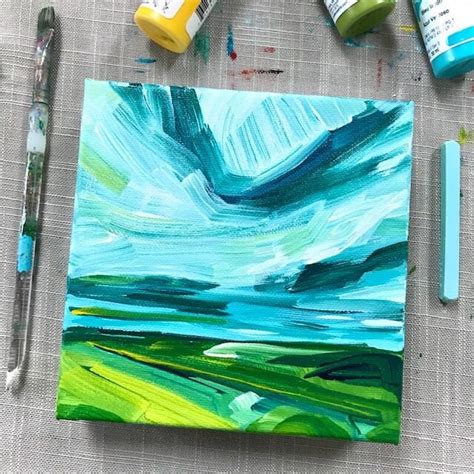 How To Paint An Abstract Landscape Step By Step For Beginners — Elle