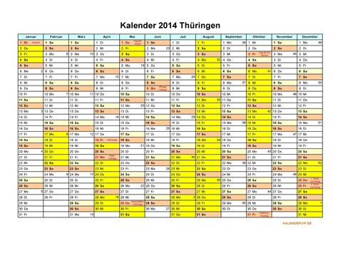 Kalender 2021 zeitig bestellen, bedeutet das neue jahr früh und effizient zu organisieren. Kalender 2014 Thüringen - KalenderVIP
