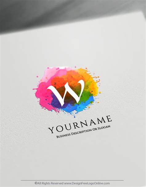 Create Watercolor Logo For Free With The Art Logo Maker