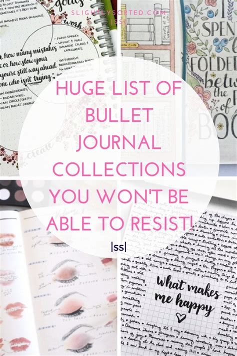 Bullet journal collections are a list of page ideas that are generally added to a bullet journal. Bullet Journal Collection Ideas - The Best Ones ...