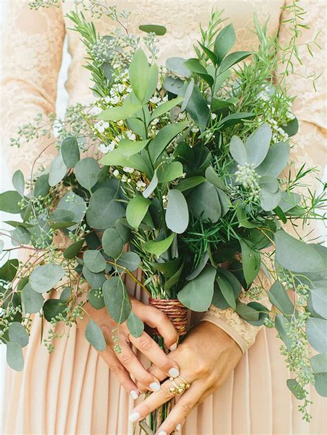 20 Greenery Wedding Bouquets That Stun With Or Without Flowers