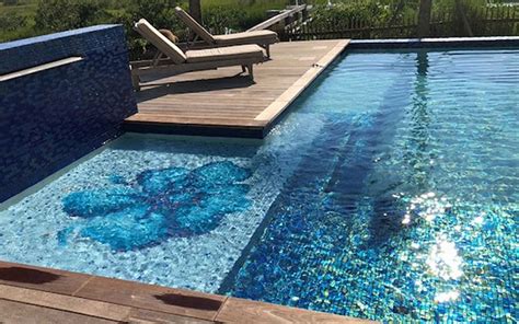 Glass Mosaic Tiles For Swimming Pools Creative Home Idea