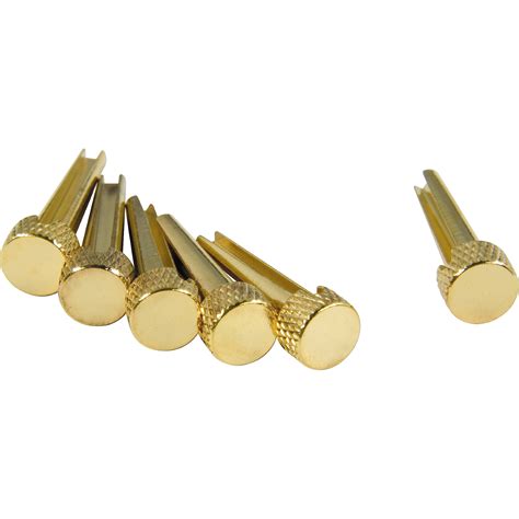 Dandrea Tone Pins Brass Bridge Pin Set Solid Brass Guitar Center