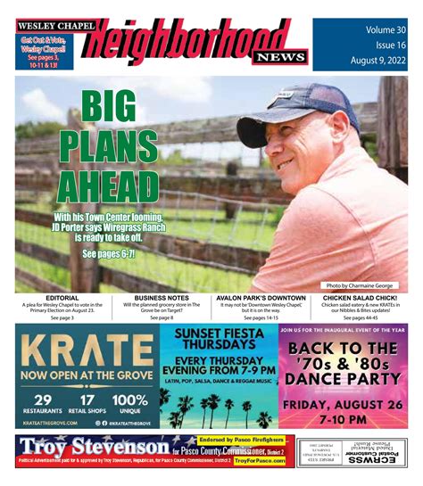 Wesley Chapel Neighborhood News, Volume 30, Issue 16, August 9, 2022 by
