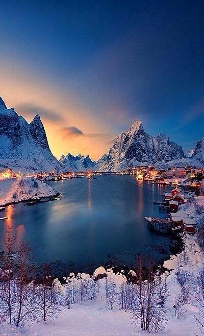 Image Winters Night Reine Norway Wallpaper Places To Travel