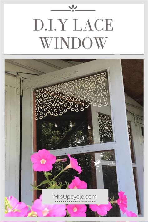 How To Diy Stencil Lace Window Lace Window Lace Stencil Painting On