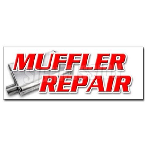 Signmission 36 In Muffler Repair Decal Sticker Brake Shop Auto