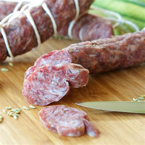 Make your own with pork, seasonings, and muslin casing. Homemade Fennel Salami
