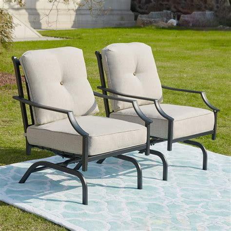 Black Metal Outdoor Chairs With Cushions Flash Furniture 5 Pk Brazos