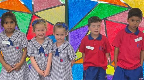 Photos of west Brisbane prep students on their first day to school