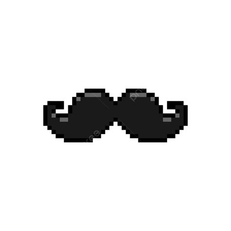 Black Moustaches Pixel Art Vector Design Moustache Moustache Man Moustache Icon Png And