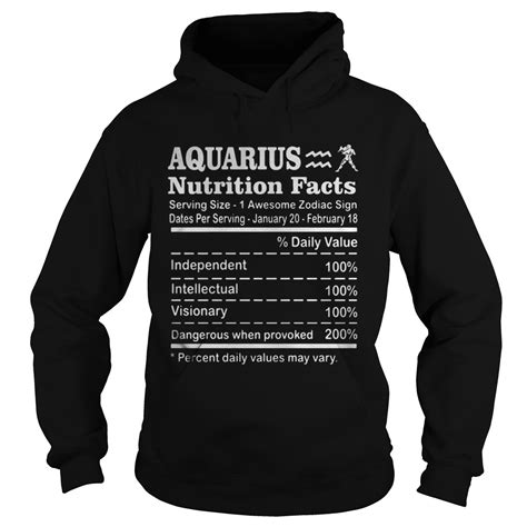 Aquarius (♒︎) is the eleventh astrological sign in the zodiac, originating from the constellation aquarius. Aquarius Nutrition Facts Serving Size 1 Awesome Zodiac ...