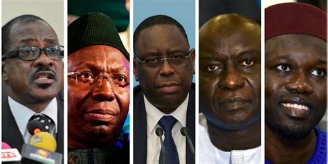 Qui Sont Les Cinq Candidats à Lélection Présidentielle Sénégalaise