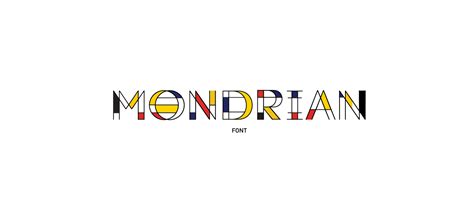 Mondrian Font Behance