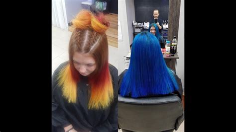 25 Dying Hair Red Over Blue Marwabaillie