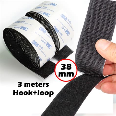 38mm Width Heavy Duty Velcro Tape 3m 9448a Glue Strong Self Adhesive