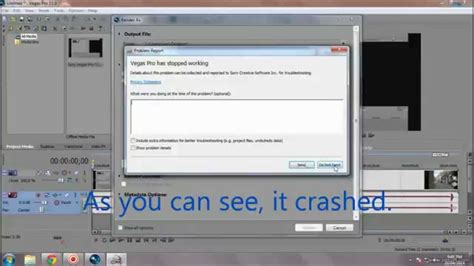 How To Fix Sony Vegas Pro 11 Render Crash Youtube