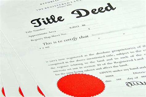 Title Deed Extra Costs Associated With Land Buying Nation