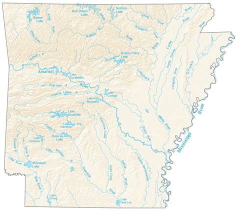 Map Of Arkansas Cities And Roads Gis Geography