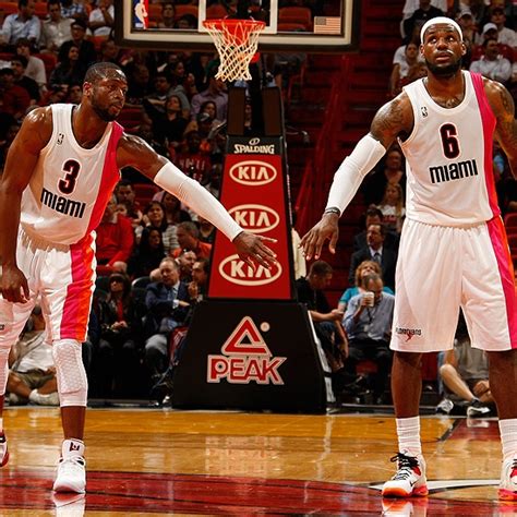 Other plans got in the way she'll be so disappointed damn i forgot it too this could have been [chorus: Dwyane Wade and LeBron James give each other some love for ...