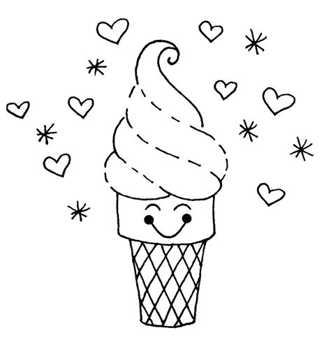 Ice Cream Cone Drawing at GetDrawings | Free download