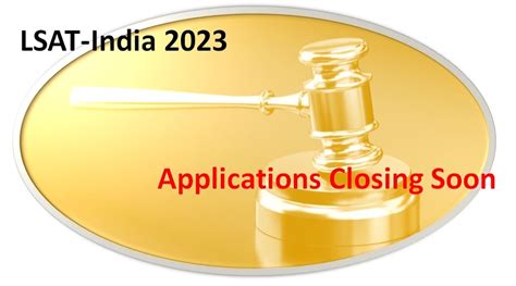 lsat india 2023 applications closing soon