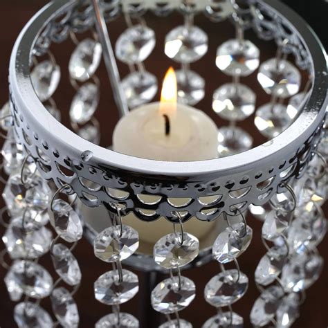 11 5 Stunning Metal Votive Tealight Crystal Candle Holder Wedding Centerpiece Efavormart