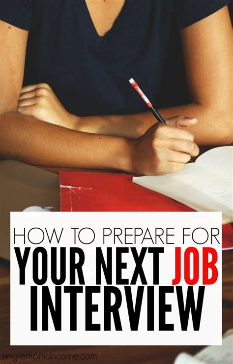 How To Prepare For Your Next Job Interview Single Moms Income Job