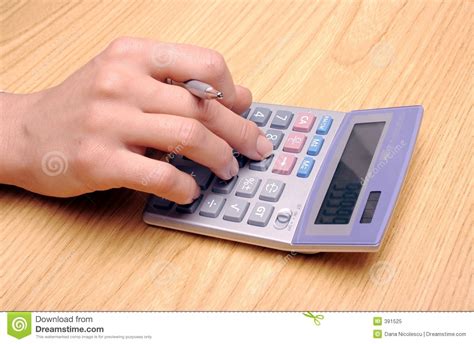 Calculating Stock Image Image Of Calculator Work Minus 391525