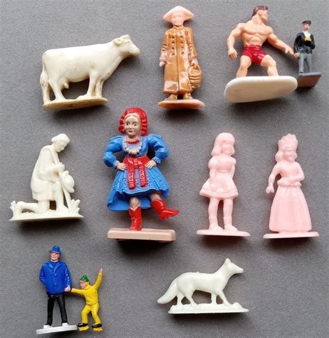 Lot Of 10 Miniature Plastic People Figurines Pink Girls Etsy