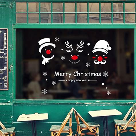 Buy Christmas Snowman Removable Home Vinyl Window Wall