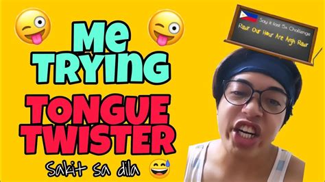 Tongue Twister Sakit Sa Dila 😅 Chicher Ron Youtube
