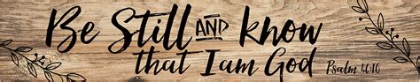 Be Still And Know I Am God 36 X 7 Inch Classic Pine Wood Pallet Wall