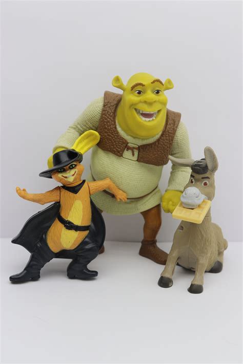 Dreamworks Shrek Movie Mcdonalds Toy Figures Shrek Donkey Ph