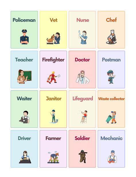 Free Community Helpers Flashcards For Autism And Speech Therapy