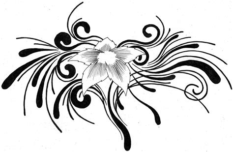 Free Tribal Flower Tattoo Designs Download Free Clip Art Free Clip Art On Clipart Library In