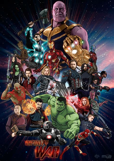 The last 3 mins will bring a tear to your eye. Infinity War poster on Behance