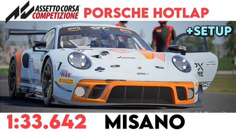 ACC PS4 Misano Hotlap Porsche 1 33 642 Setup YouTube