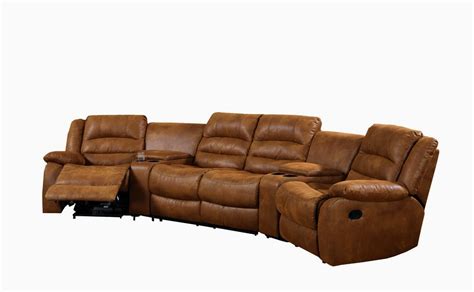 Curved Sofa Furniture Reviews Curved Leather Sofa Recliner