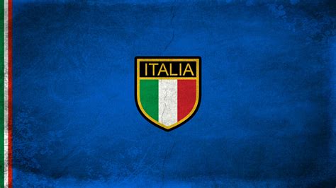 Italy Logo Flag Soccer Grunge Simple Background Texture