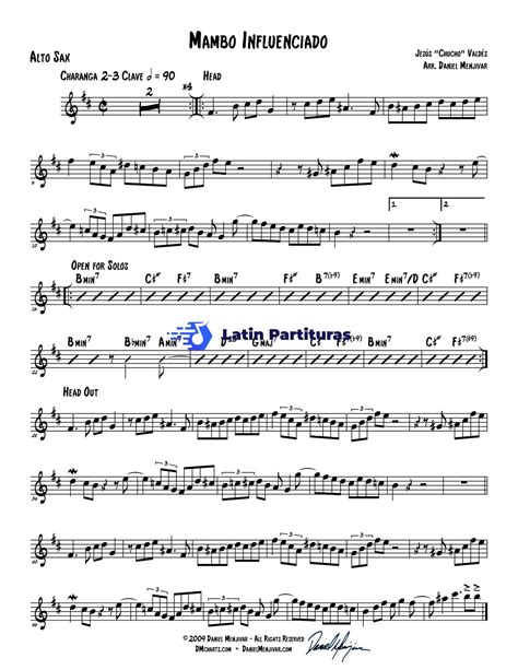 Chucho Valdez - Mambo Influenciado - Latin Partituras
