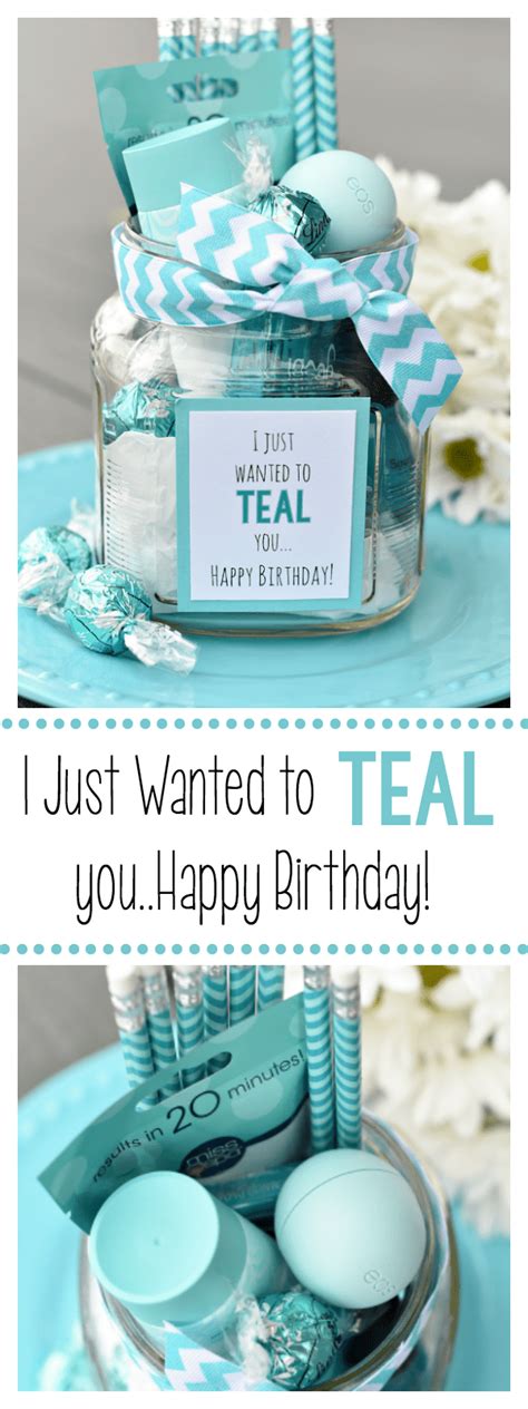 100+ birthday gift ideas *affordable* | teen gift guide 2021. Teal Birthday Gift Idea for Friends - Fun-Squared