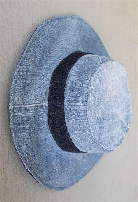 Denim Reversible Bucket Hat Two Hats In One Denim Crafts Recycled