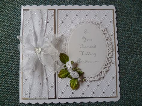 Diamond Wedding Card Anniversary Cards Handmade Wedding