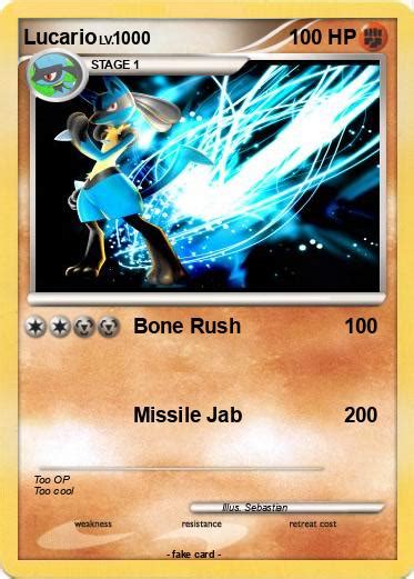 Pokémon Lucario 5790 5790 Bone Rush My Pokemon Card