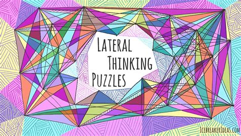 31 Tricky Lateral Thinking Puzzles With Answers Icebreakerideas