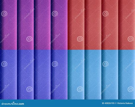 Four Colored Vertical Blinds Stock Image Image Of Indoors Office
