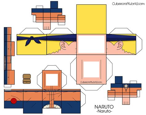 2 Of 2 Cubeecraft Uzumaki Naruto Naruto Cajas Roblox